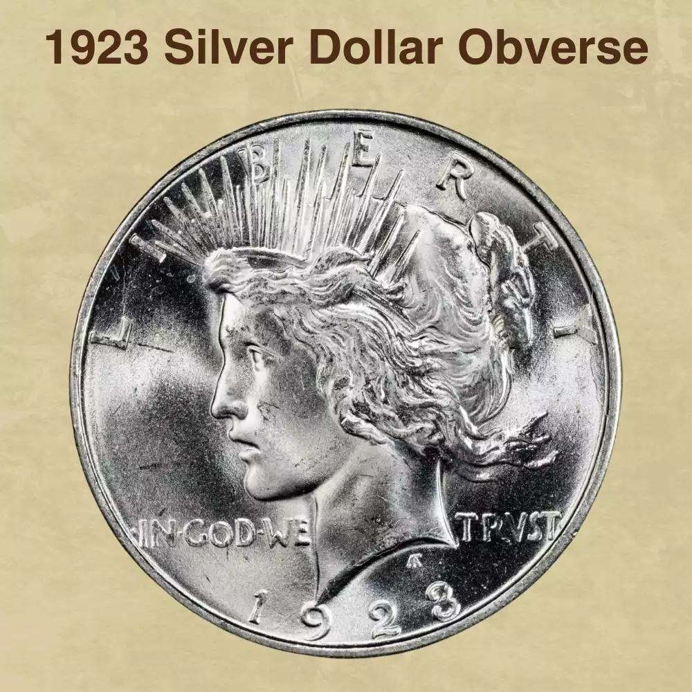 The Obverse of the 1923 Silver Dollar