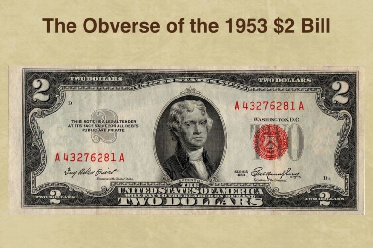 1953 2 Bill Value (Red Seal, A, B, C Star Series Worth