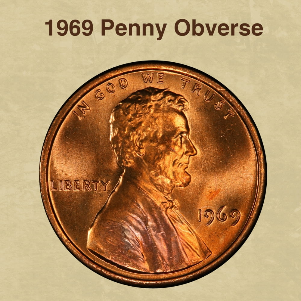 The Obverse of the 1969 Penny