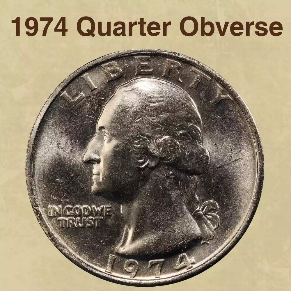 The Obverse of the 1974 Quarter