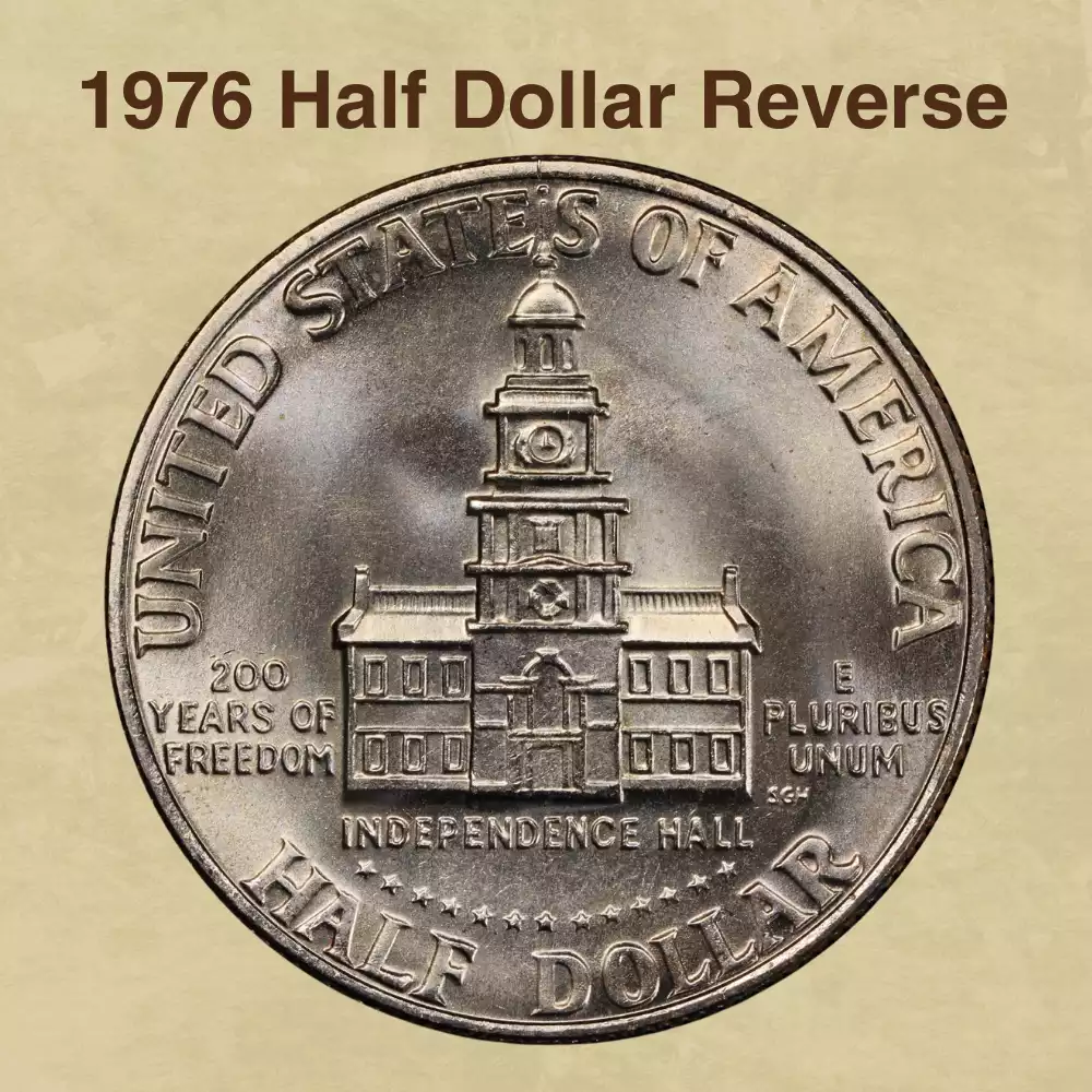 The Reverse Of The 1976 Half Dollar