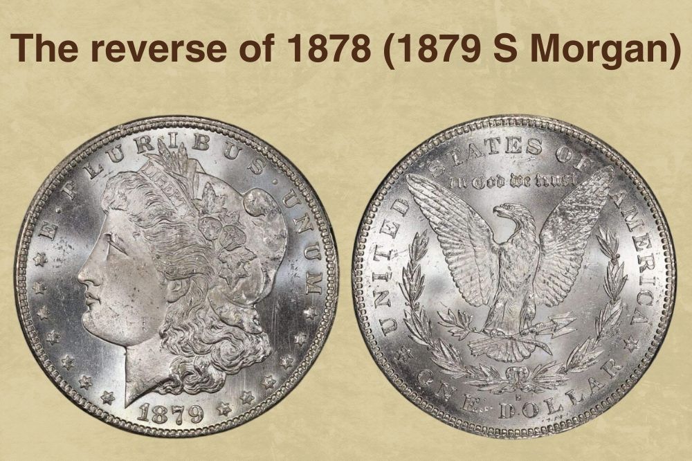 The reverse of 1878 (1879 S Morgan)