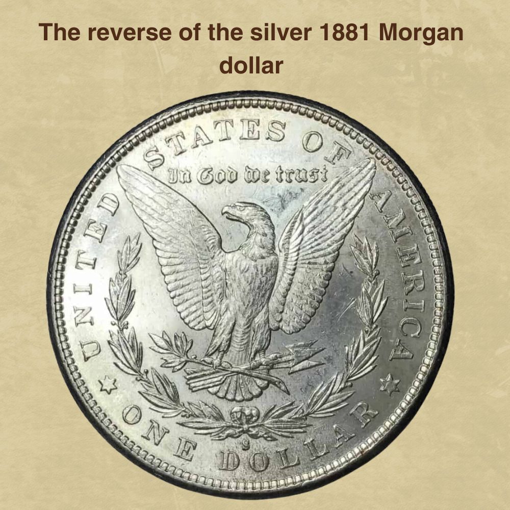 1881 No Mint mark Morgan Silver Dollar