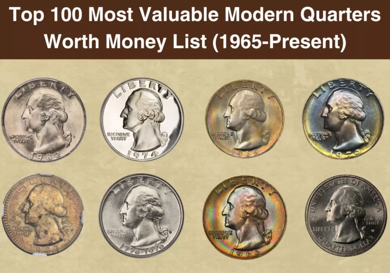 Top 100 Most Valuable Modern Quarters Worth Money List (1965-Present)