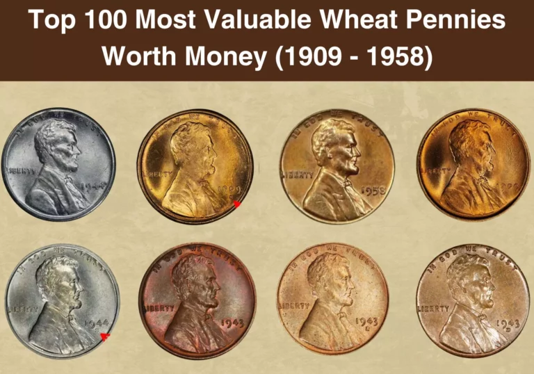 Top 100 Most Valuable Wheat Pennies Worth Money (1909 - 1958)