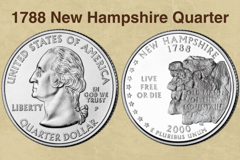 1788 New Hampshire Quarter