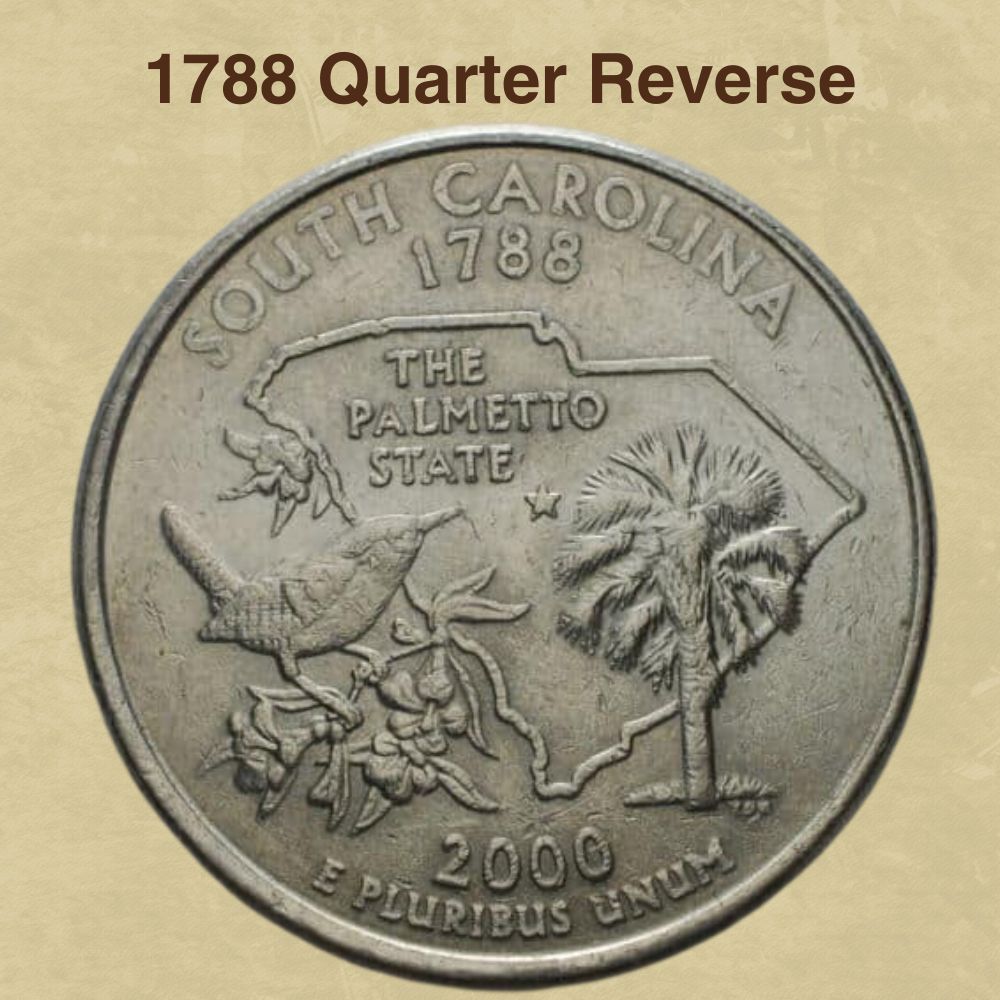 1788 Quarter Reverse