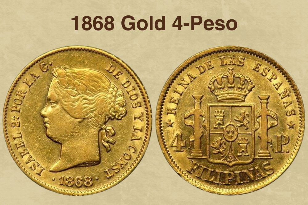 1868 Gold 4-Peso