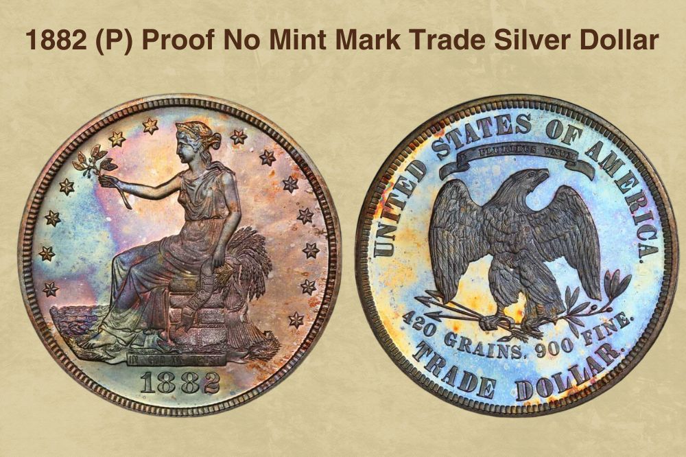 1882 (P) Proof No Mint Mark Trade Silver Dollar