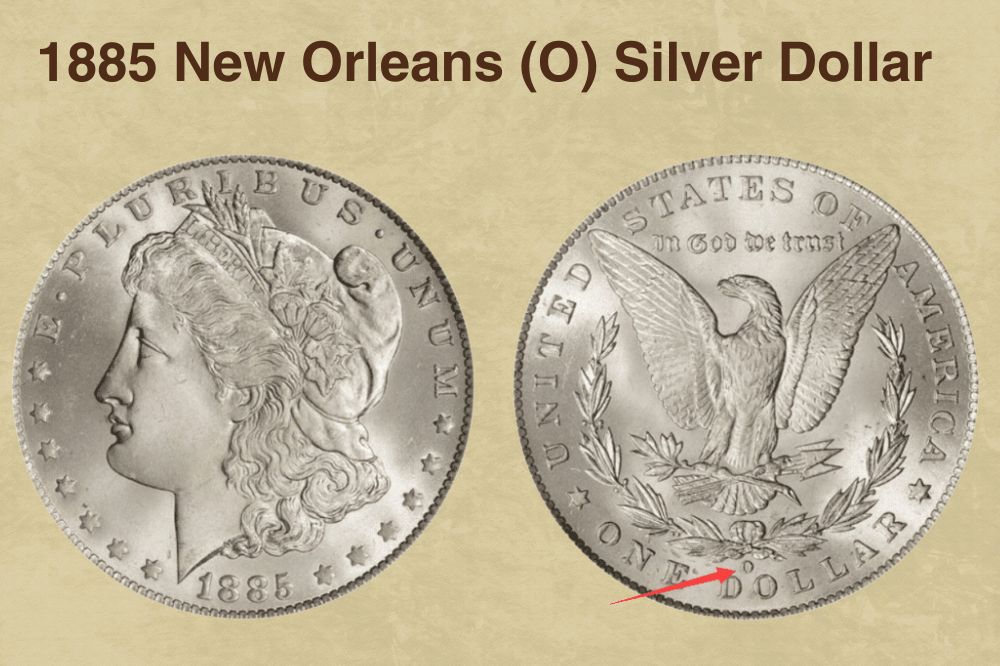 1885 New Orleans (O) Silver Dollar