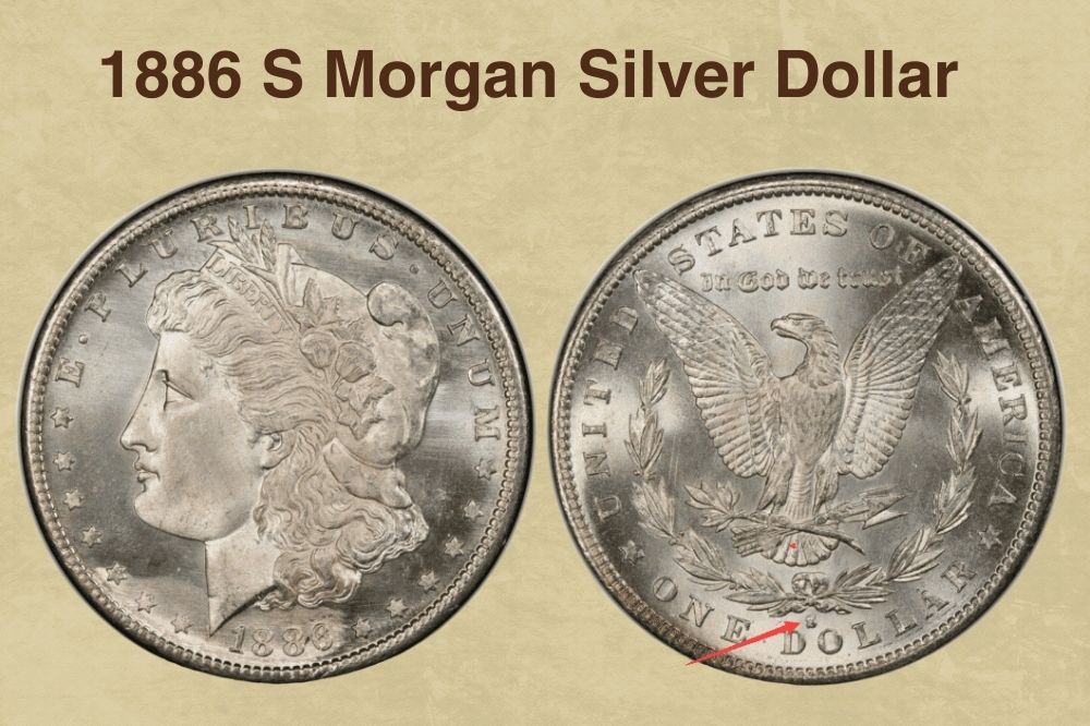 1886 S Morgan Silver Dollar