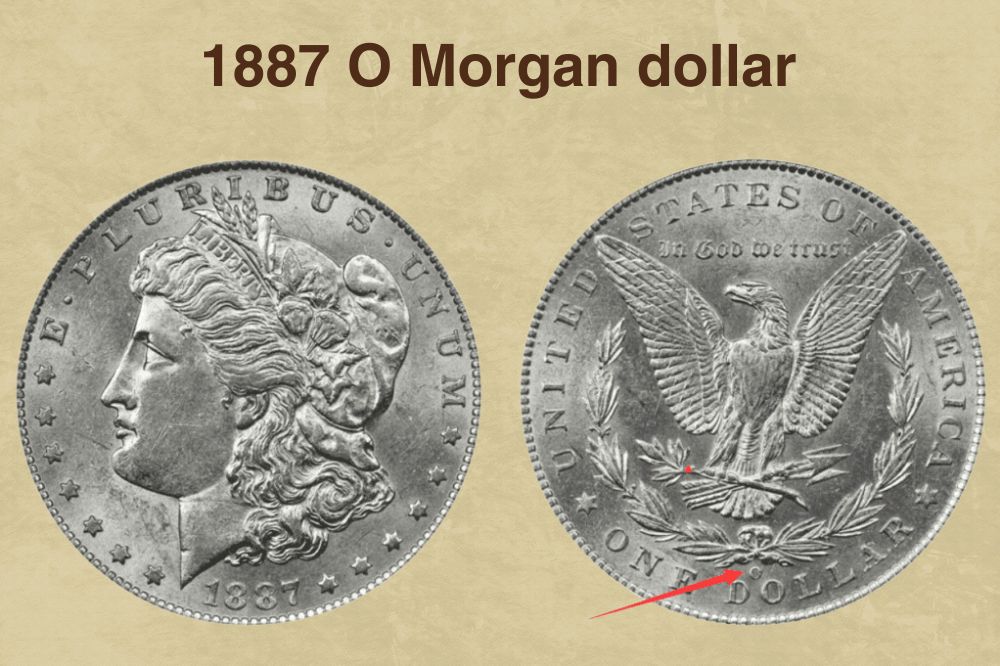 1887 O Morgan dollar