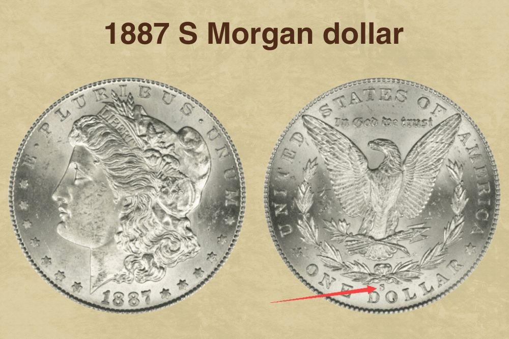 1887 S Morgan dollar