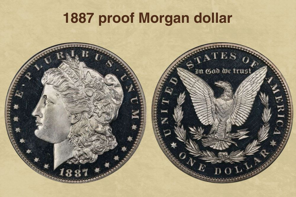 1887 proof Morgan dollar