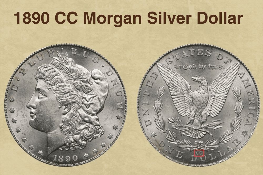 1890 CC Morgan Silver Dollar