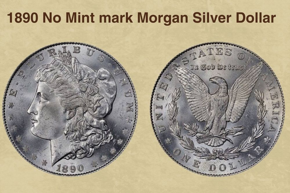 1890 No Mint mark Morgan Silver Dollar