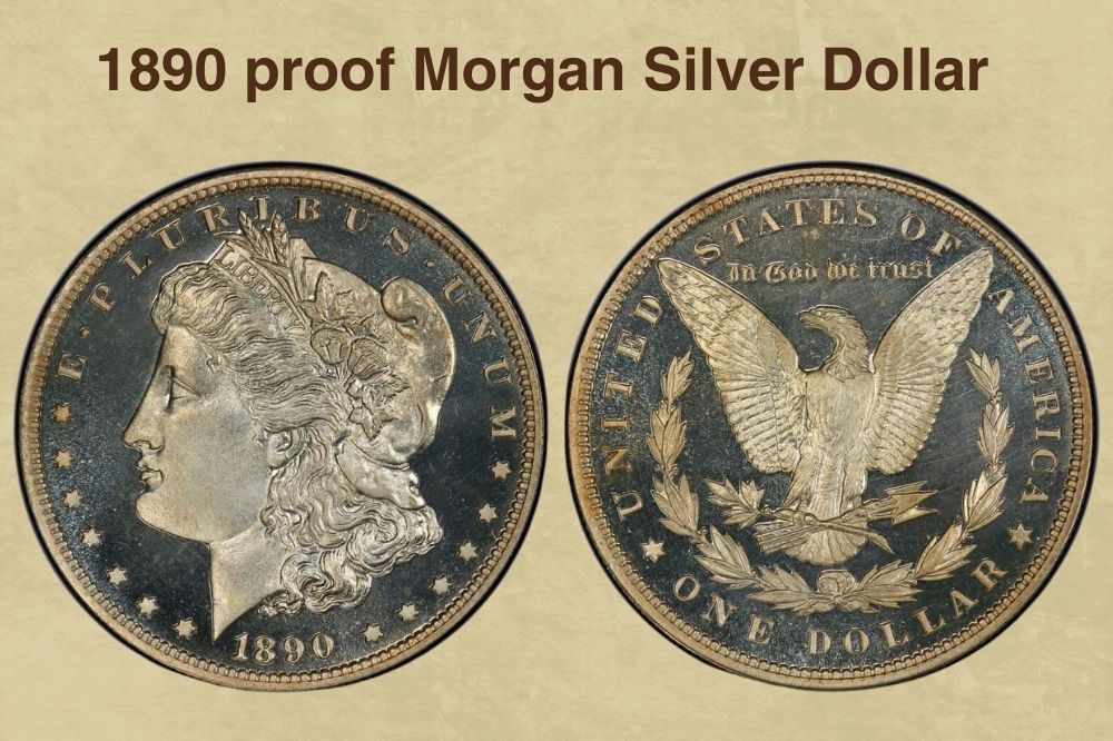 1890 proof Morgan Silver Dollar