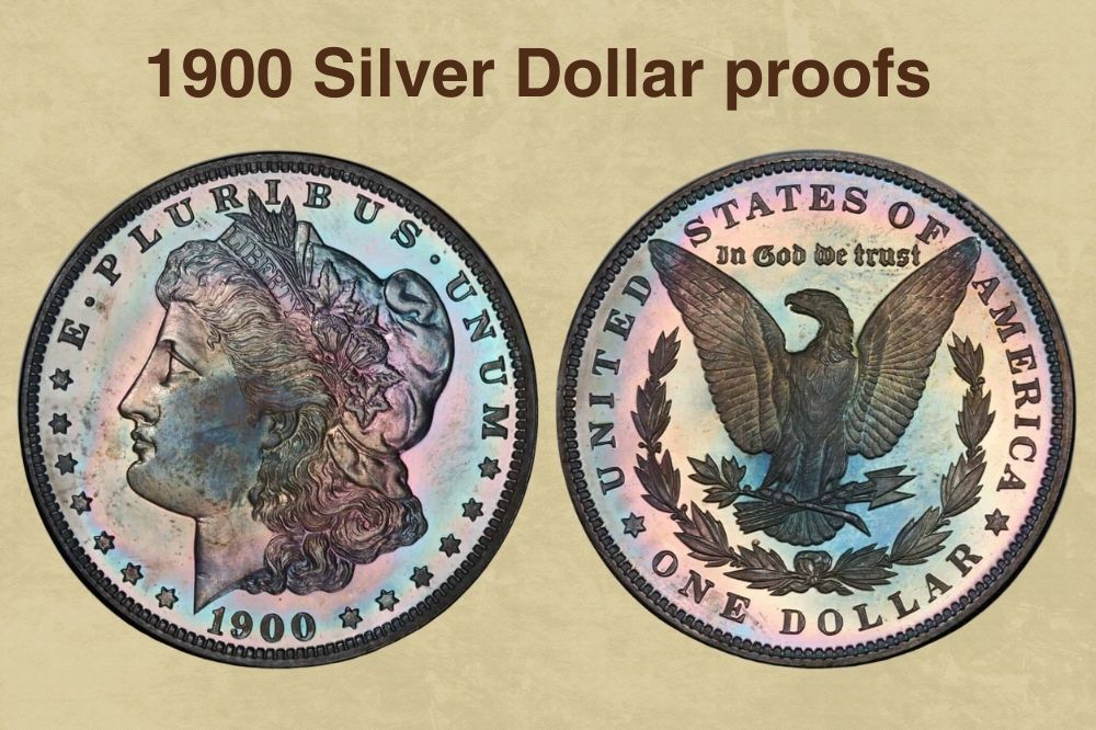 1900 Silver Dollar proofs