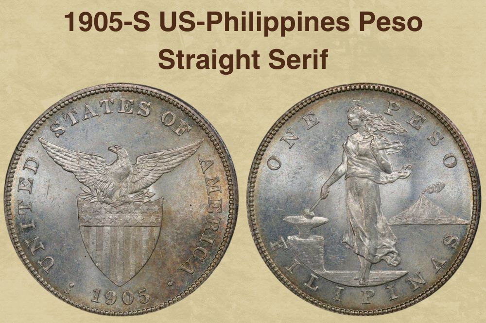 1905-S US-Philippines Peso Straight Serif