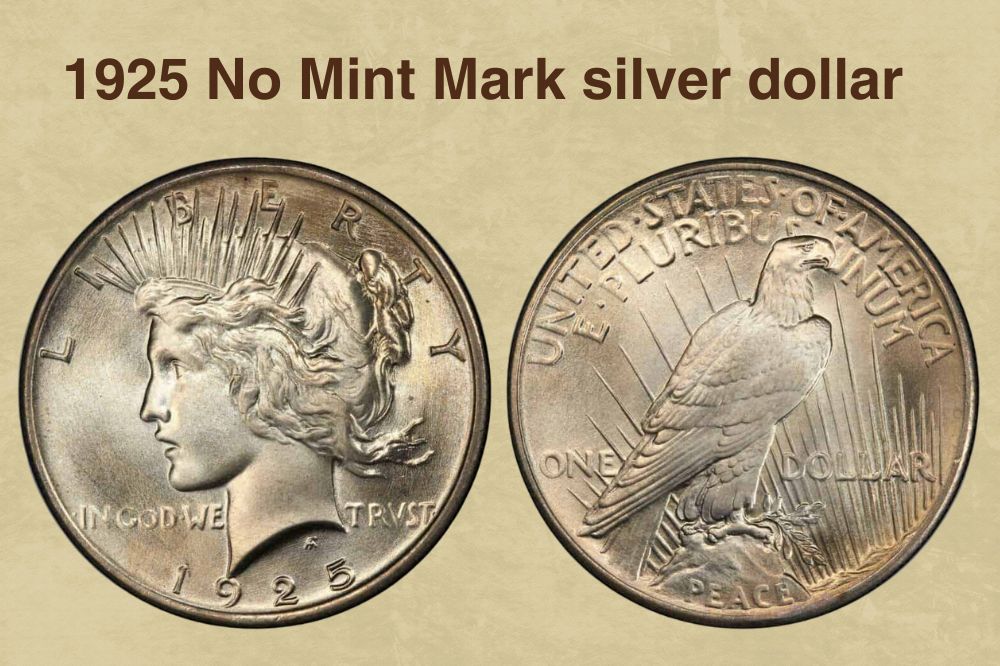 1925 No Mint Mark silver dollar