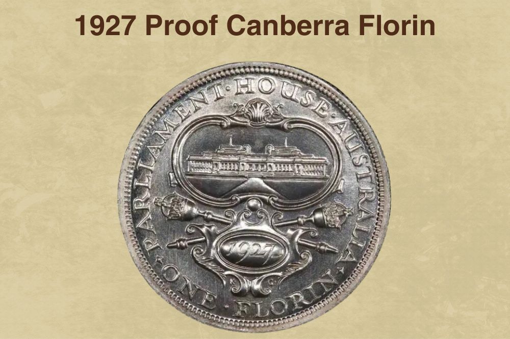 1927 Proof Canberra Florin