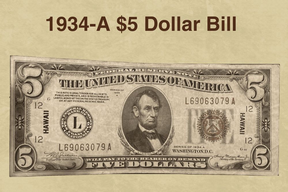 1934-A $5 Dollar Bill
