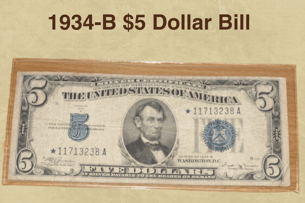 1934-B $5 Dollar Bill