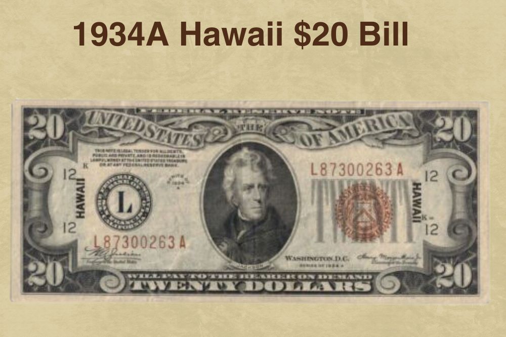 1934A Hawaii $20 Bill