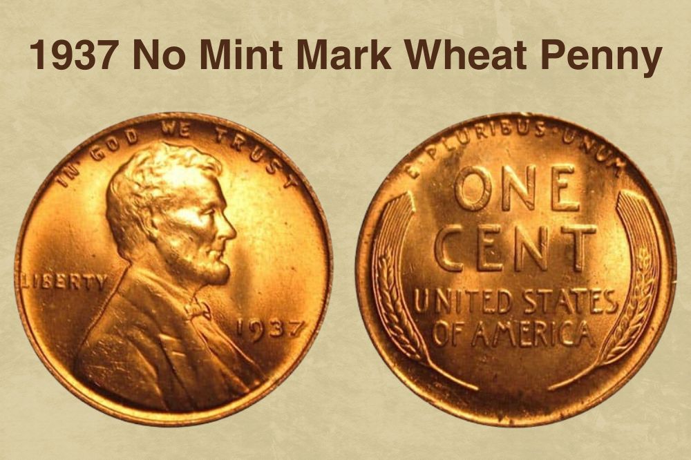 1937 No Mint Mark Wheat Penny