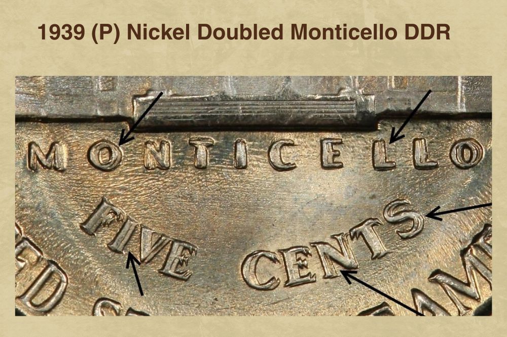 1939 (P) Nickel Doubled Monticello DDR