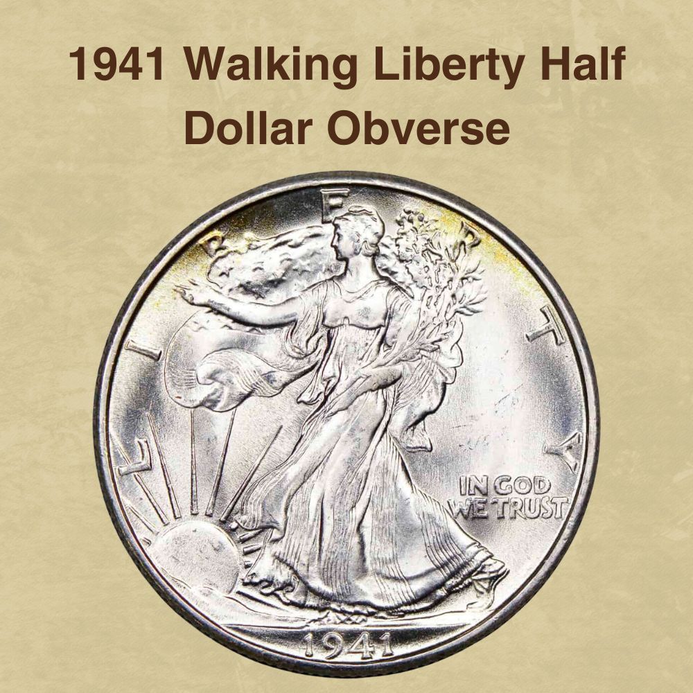 1941 Walking Liberty Half Dollar Obverse