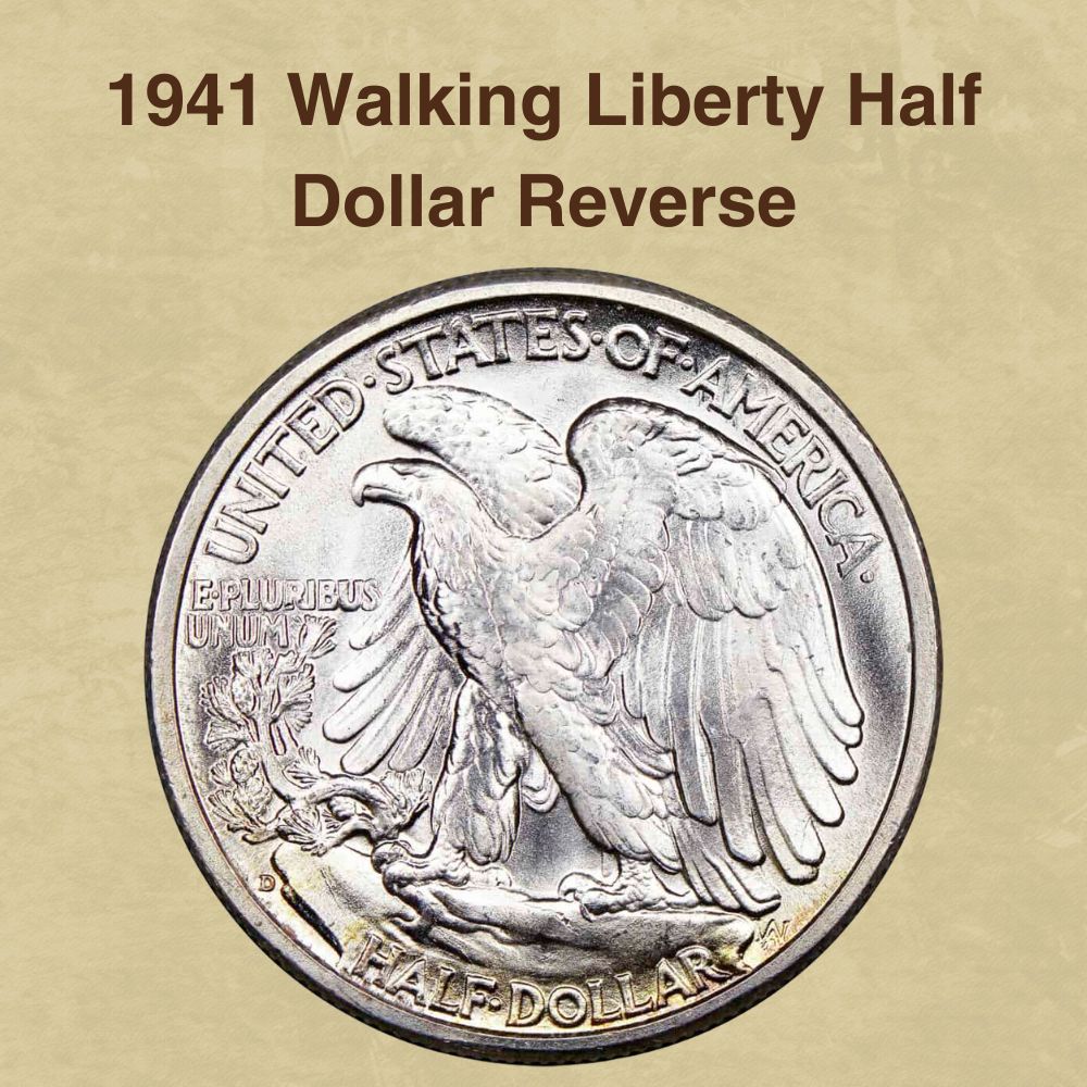 1941 Walking Liberty Half Dollar Reverse