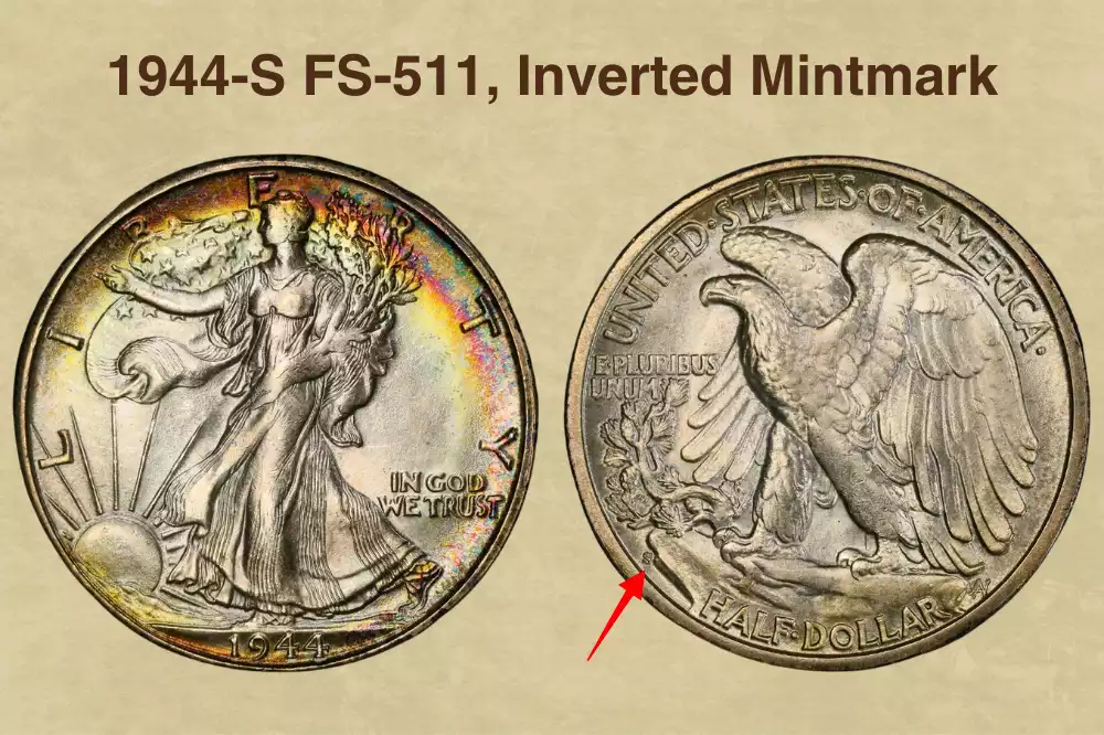 1944-S FS-511, Inverted Mintmark