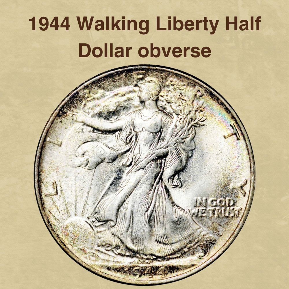 1944 Walking Liberty Half Dollar obverse