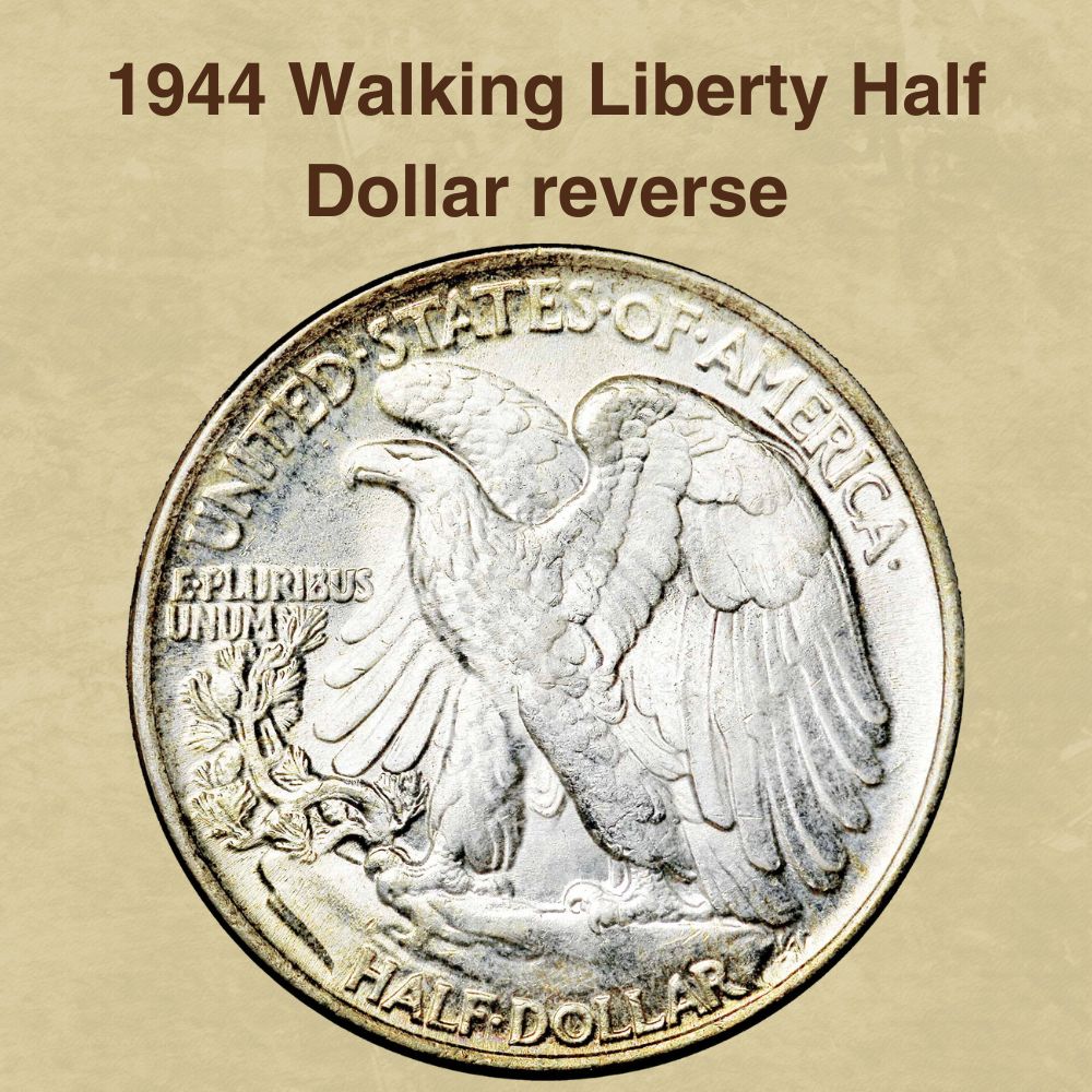 1944 Walking Liberty Half Dollar reverse