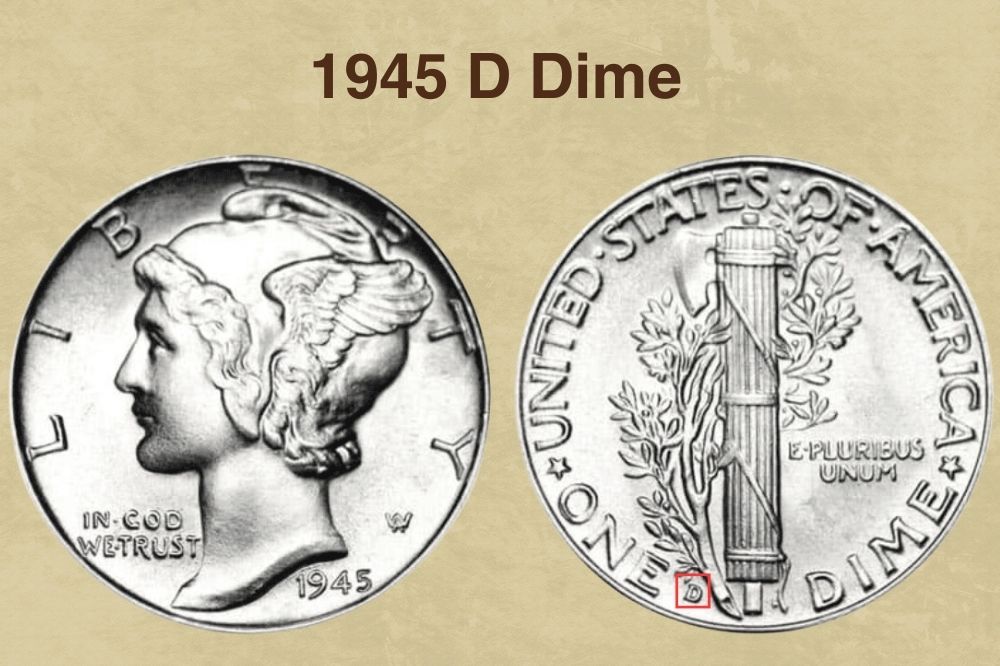 1945 D dime