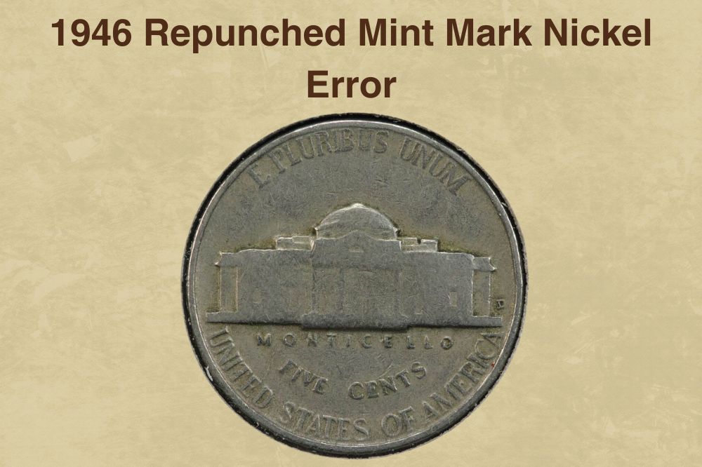 1946 Repunched Mint Mark Nickel Error
