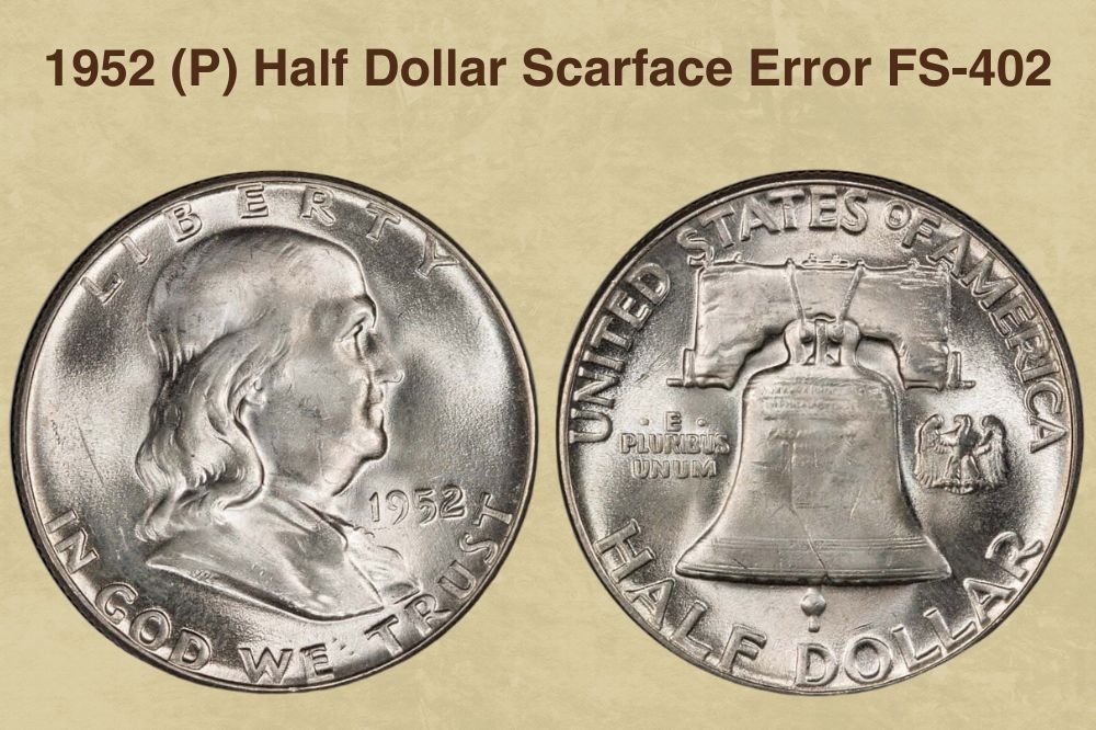 1952 (P) Half Dollar Scarface Error FS-402