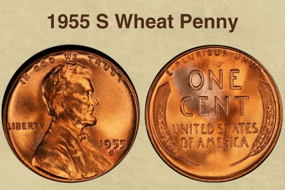 1955 S Wheat Penny