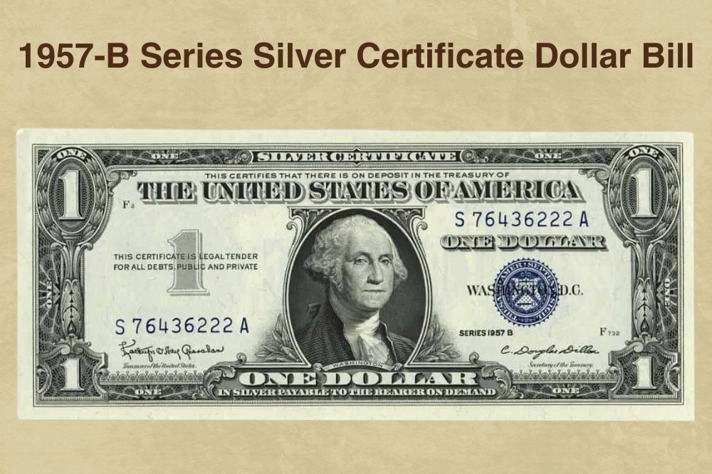 1957-B Series Silver Certificate Dollar Bill