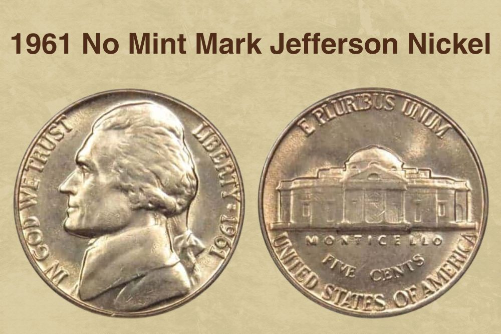 1961 No Mint Mark Jefferson Nickel