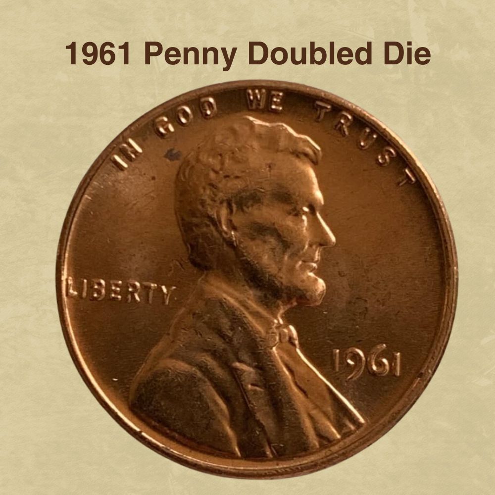 1961 Penny Doubled Die