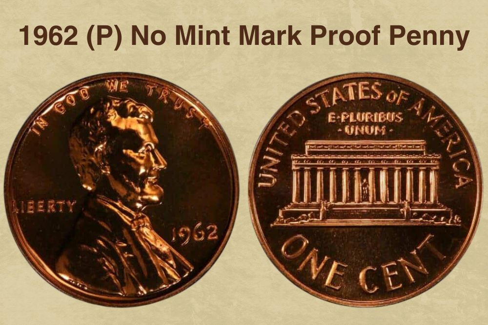 1962 (P) No Mint Mark Proof Penny