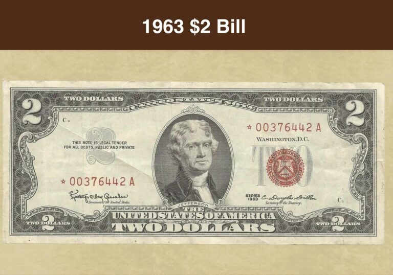 1963 $2 Bill Value: How Much is “Non-Star” and “Star” Red Seal Worth?