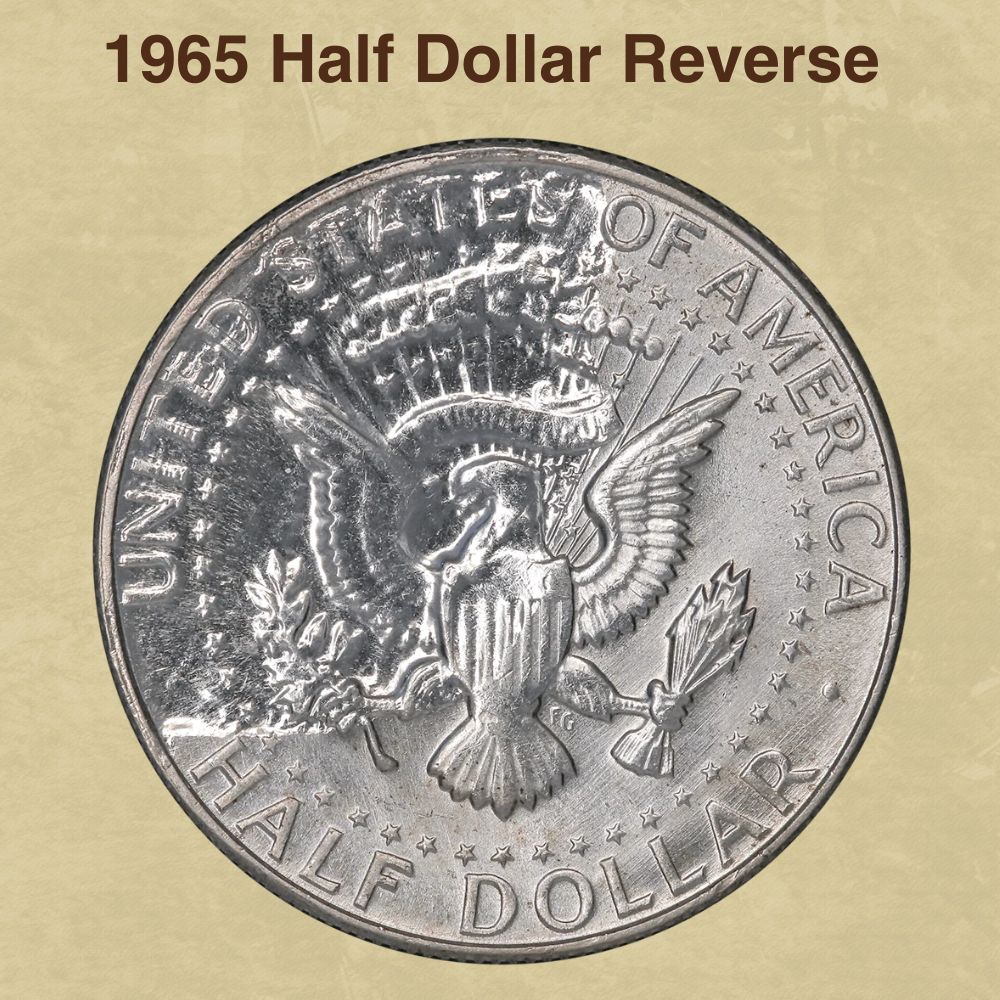1965 Half Dollar Reverse 