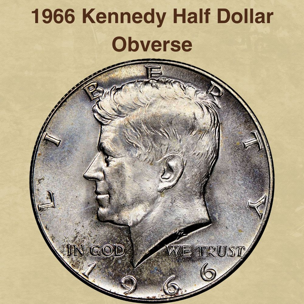 1966 Kennedy Half Dollar Obverse