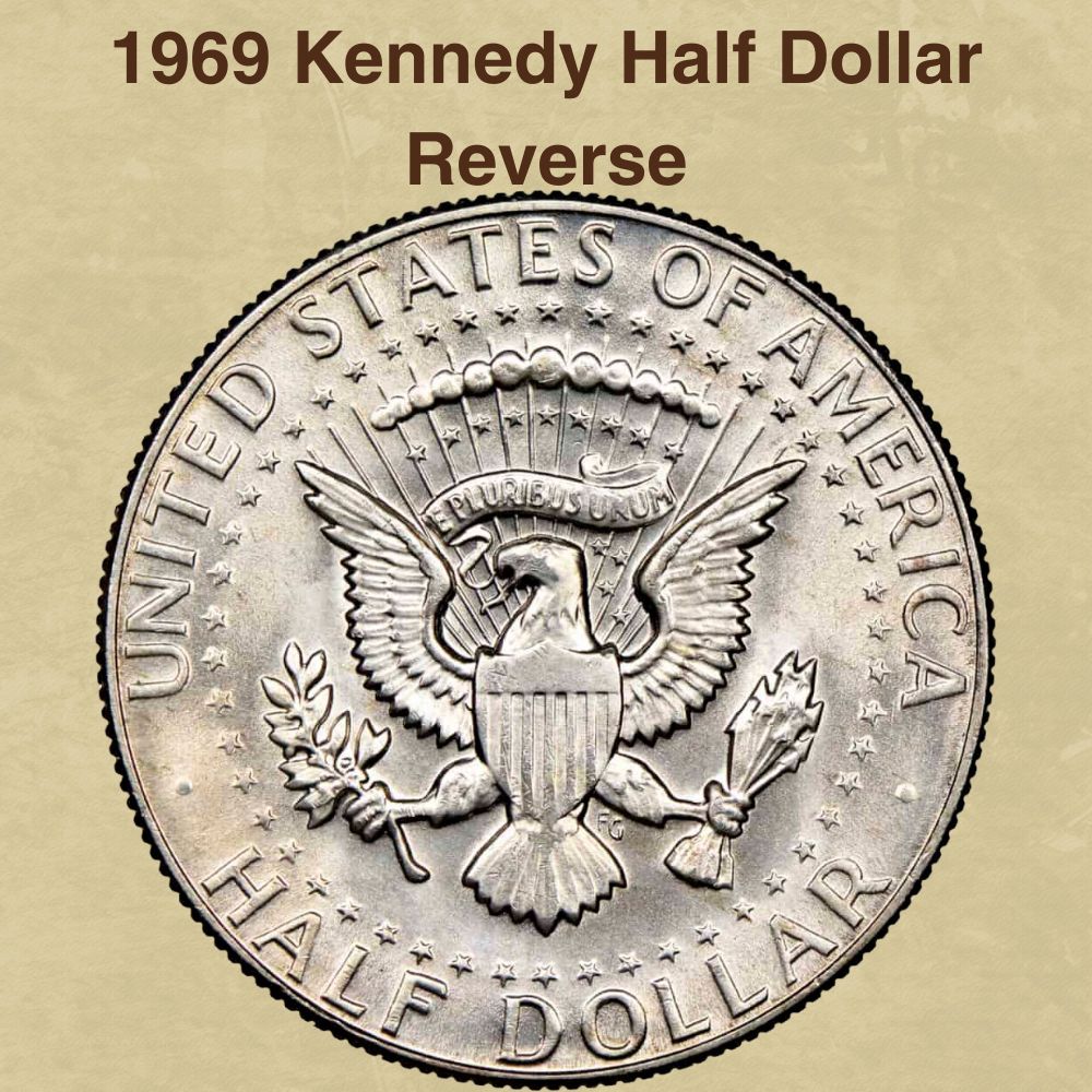 1969 Kennedy Half Dollar Reverse