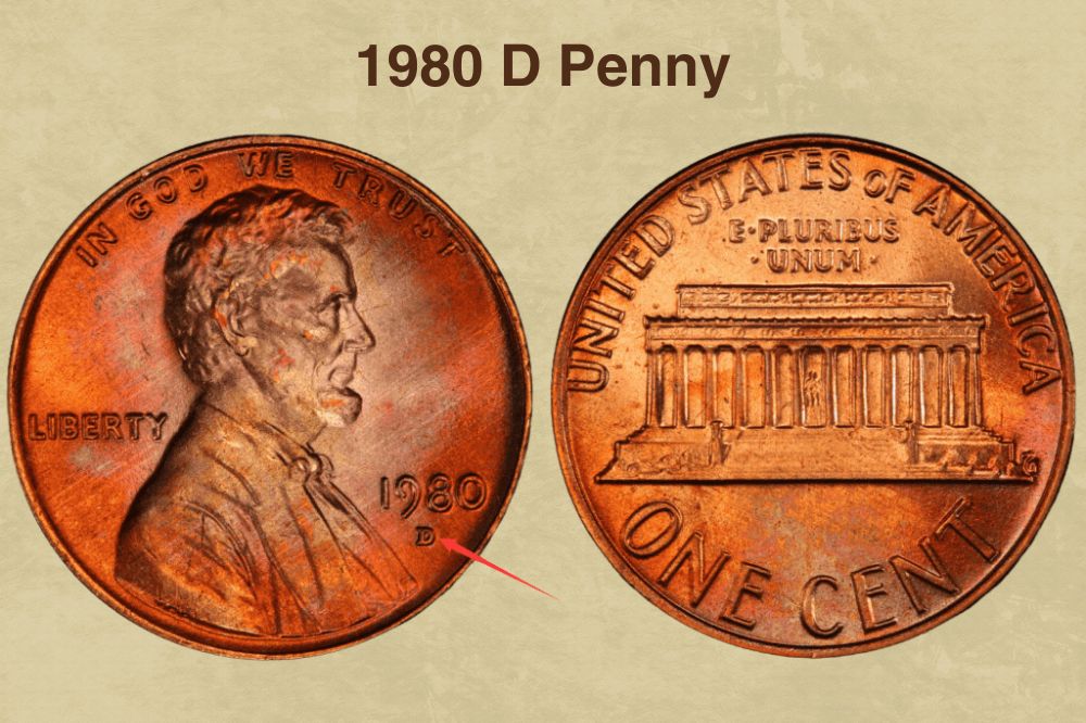 1980 D Penny