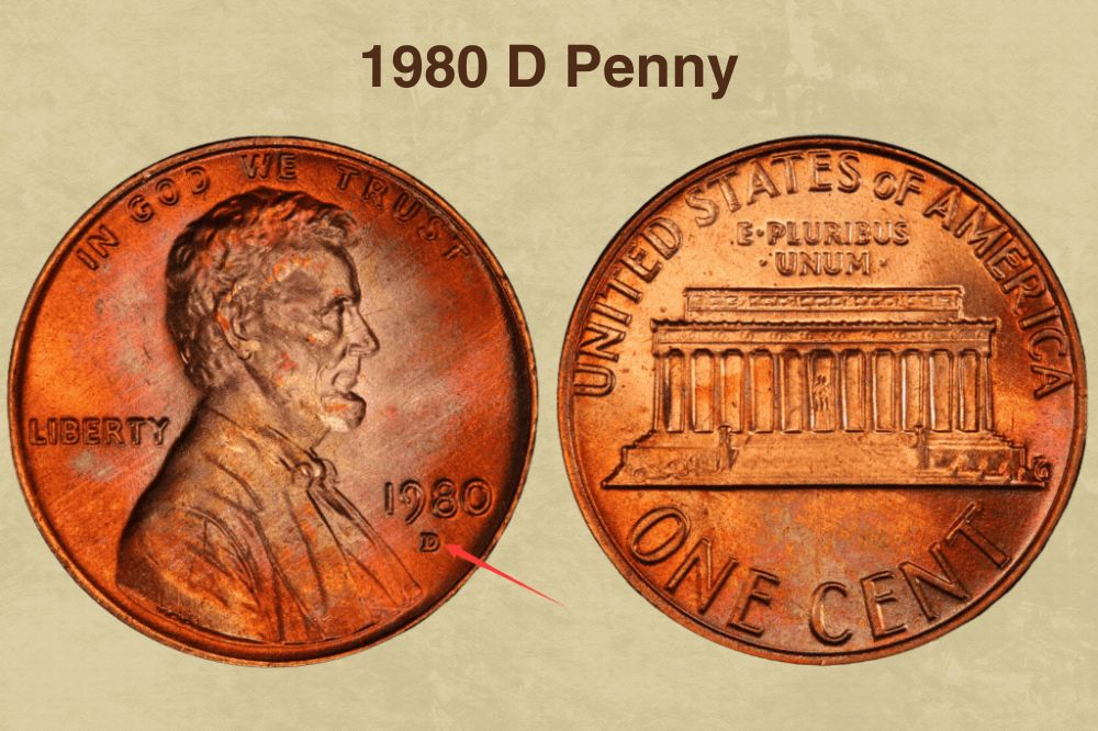 1980 D Penny