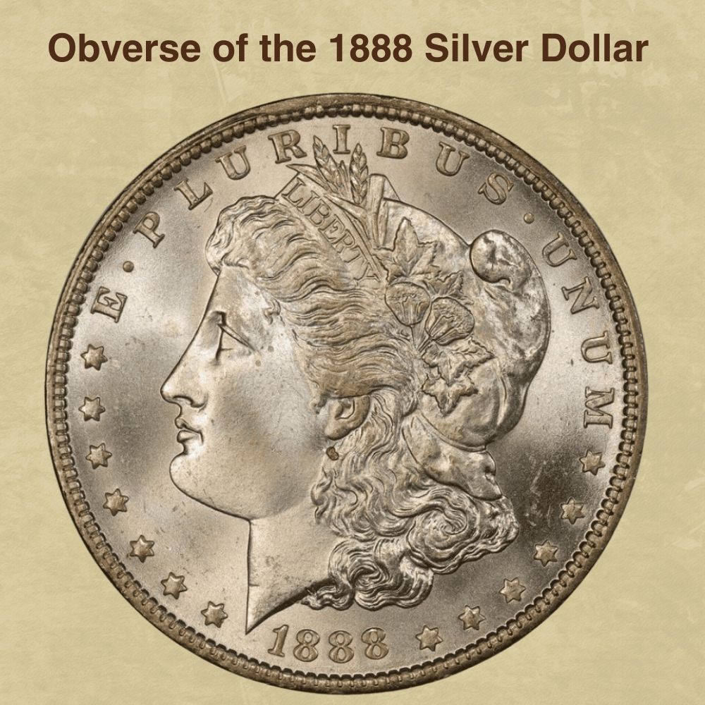 Obverse of the 1888 Silver Dollar